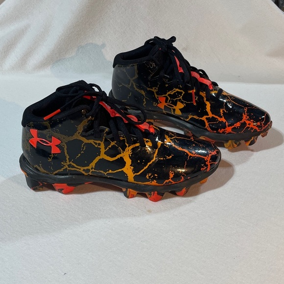 Under Armour Spotlight Franchise 4 RM Jr. Phoenix Fire Baseball Cleats EUC - Picture 1 of 15